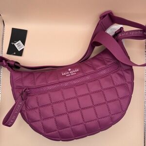 Kate Spade Camden Oh Snap Quilted Sling Bag Baja Rose Pink KH403 New